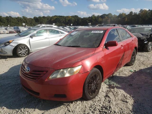 4T1BE46K77U004894 - 2007 TOYOTA CAMRY CE RED photo 2