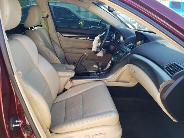 19UUA8F57DA013815 - 2013 ACURA TL TECH MAROON photo 5