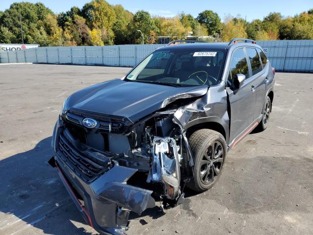 JF2SKAJC5NH427086 - 2022 SUBARU FORESTER S GRAY photo 2