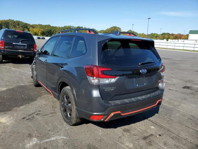 JF2SKAJC5NH427086 - 2022 SUBARU FORESTER S GRAY photo 3