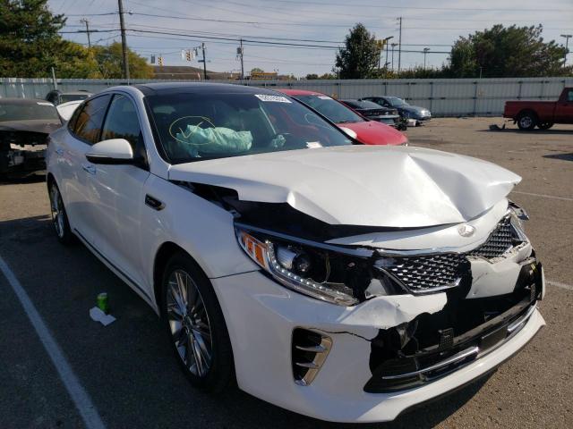 5XXGV4L25GG067044 - 2016 KIA OPTIMA SXL WHITE photo 1