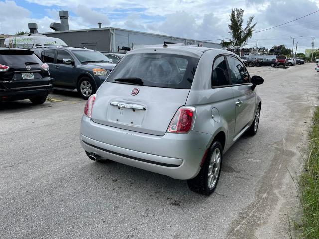 3C3CFFAR8CT223541 - 2012 FIAT 500 POP GRAY photo 4