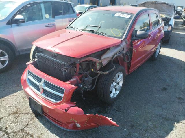 1B3CB3HA3BD147707 - 2011 DODGE CALIBER MA RED photo 2