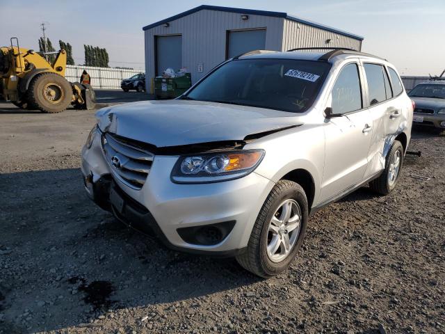 5XYZGDAB2CG124215 - 2012 HYUNDAI SANTA FE G SILVER photo 2