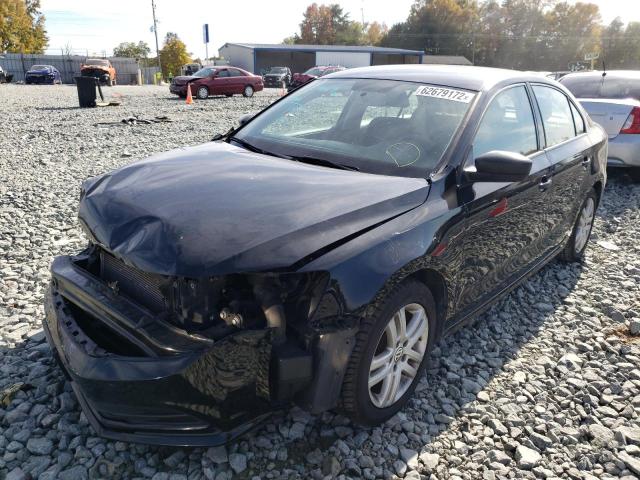 3VW2K7AJ7FM232505 - 2015 VOLKSWAGEN JETTA BASE BLACK photo 2