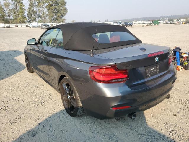 WBA2N3C00M7H30351 - 2021 BMW M240XI BLACK photo 3