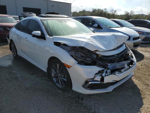 JHMFC1F7XKX004173 - 2019 HONDA CIVIC EXL أبيض صورة 1