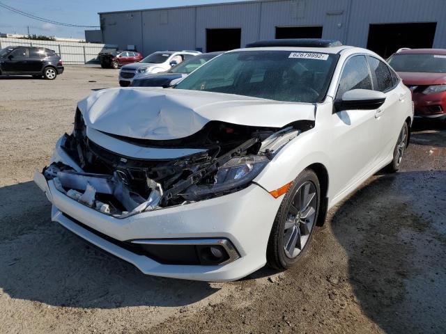 JHMFC1F7XKX004173 - 2019 HONDA CIVIC EXL أبيض صورة 2