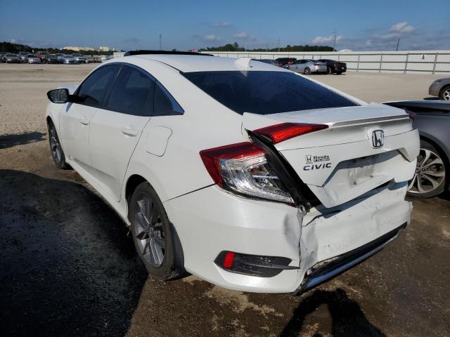 JHMFC1F7XKX004173 - 2019 HONDA CIVIC EXL أبيض صورة 3