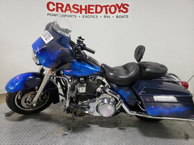 1HD1KB4198Y667285 - 2008 HARLEY-DAVIDSON FLHX BLUE photo 3