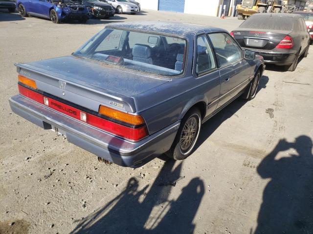 JHMBA3147HC015256 - 1987 HONDA PRELUDE 2. BLUE photo 4