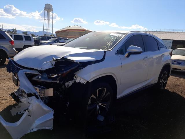 2T2HGMDA9NC091447 - 2022 LEXUS RX 450H WHITE photo 2