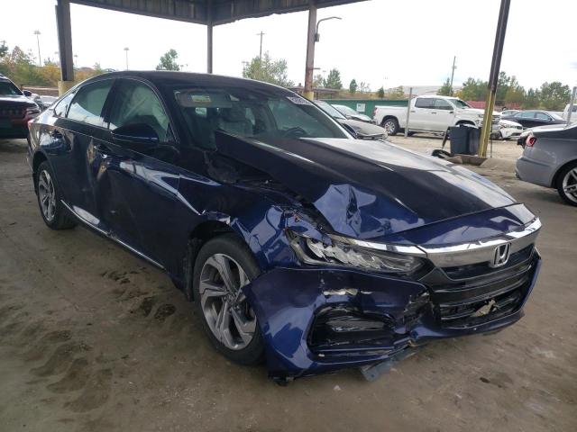 1HGCV1F59KA006241 - 2019 HONDA ACCORD EXL BLUE photo 1