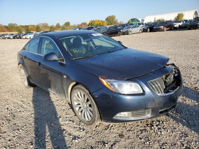 W04GX5GVXB1131159 - 2011 BUICK REGAL CXL BLUE photo 1