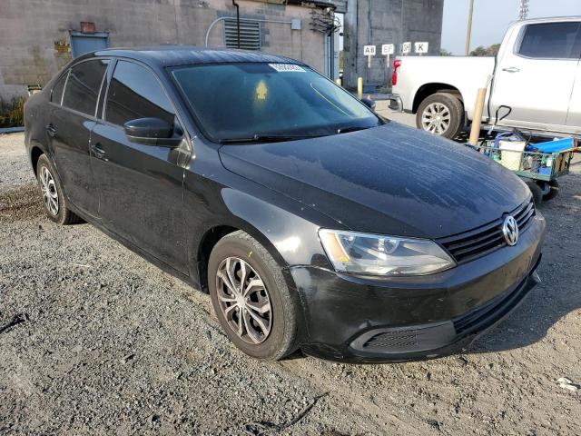 3VW2K7AJ4EM310673 - 2014 VOLKSWAGEN JETTA BASE BLACK photo 1