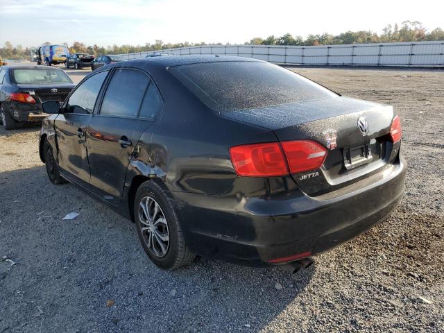 3VW2K7AJ4EM310673 - 2014 VOLKSWAGEN JETTA BASE BLACK photo 3