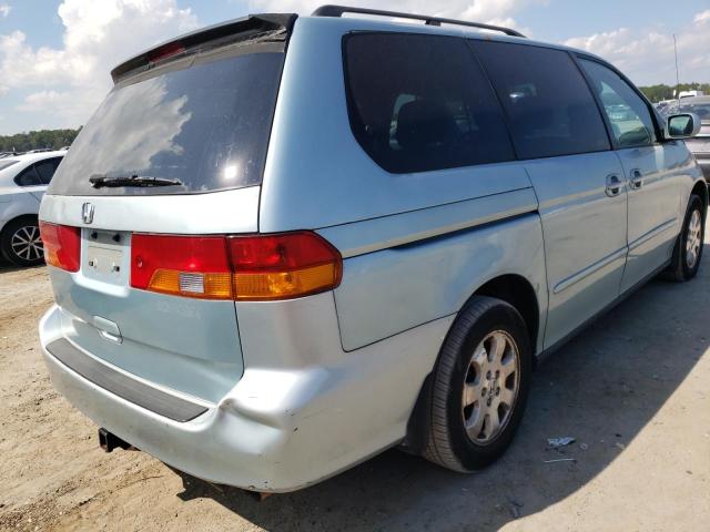 5FNRL18914B064935 - 2004 HONDA ODYSSEY EX BLUE photo 4