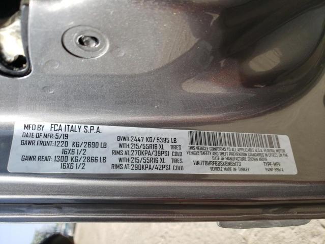 ZFBHRFBB8K6N65173 - 2019 RAM PROMASTER 灰色 照片 10