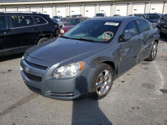 1G1ZH57B694135034 - 2009 CHEVROLET MALIBU 1LT GRAY photo 2