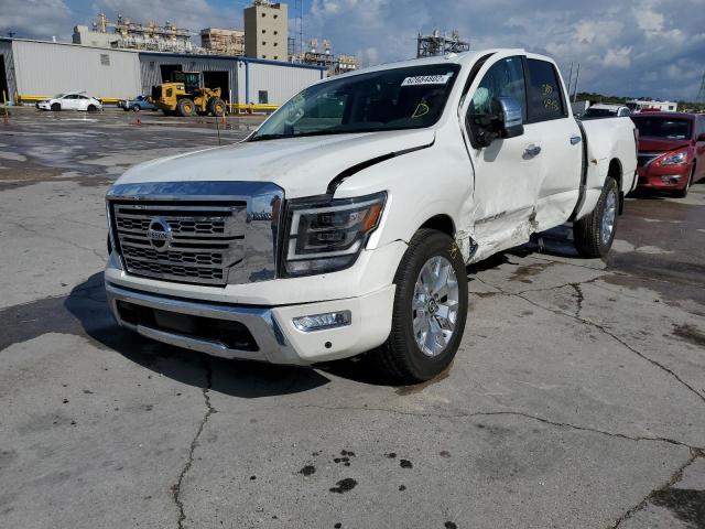 1N6AA1EF1LN501682 - 2020 NISSAN TITAN SV WHITE photo 2