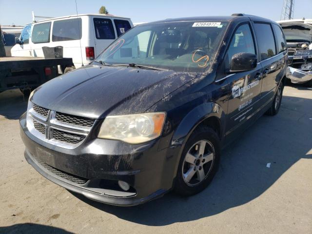 2D4RN5DG6BR651349 - 2011 DODGE GRAND CARA BLACK photo 2