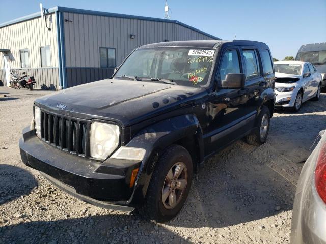 1C4PJMAK5CW100745 - 2012 JEEP LIBERTY SP BLACK photo 2