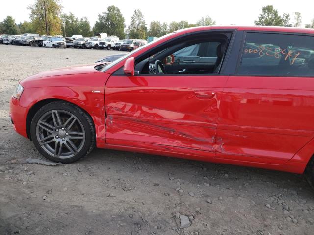 WAUHF78P19A021178 - 2009 AUDI A3 2.0T RED photo 9