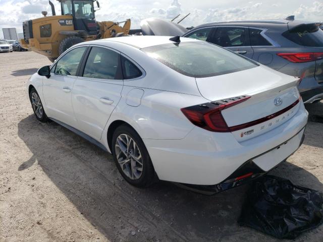 5NPEF4JA8LH057735 - 2020 HYUNDAI SONATA SEL WHITE photo 3