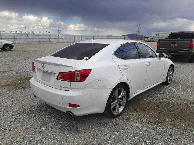 JTHBF5C26B5136090 - 2011 LEXUS IS 250 WHITE photo 4