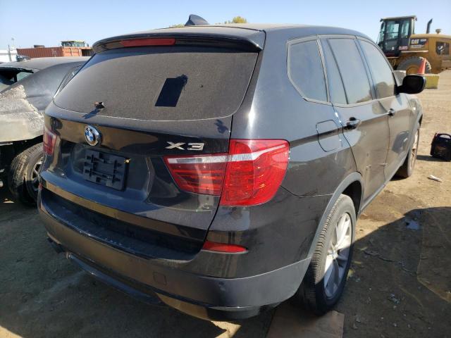 5UXWX9C58D0A08596 - 2013 BMW X3 XDRIVE2 BLACK photo 4