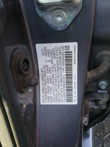 2HGFC2F85MH553918 - 2021 HONDA CIVIC SPOR GRAY photo 10