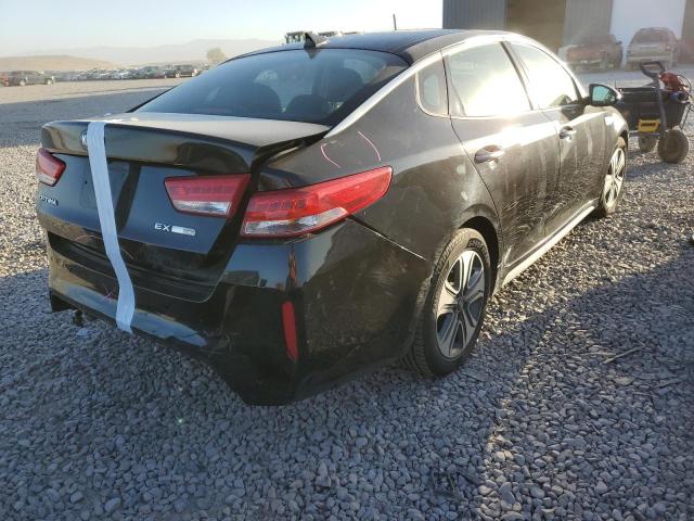 KNAGU4LC7H5005322 - 2017 KIA OPTIMA HYB BLACK photo 4