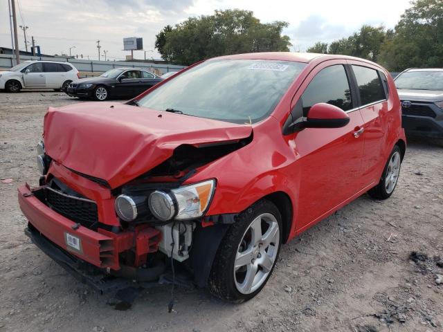 1G1JE6SB5F4194848 - 2015 CHEVROLET SONIC LTZ RED photo 2