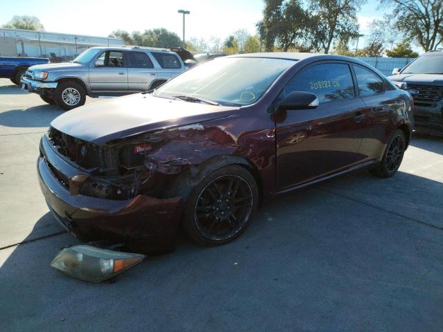JTKDE177860085974 - 2006 TOYOTA SCION TC ბურგუნდია ფოტო 2