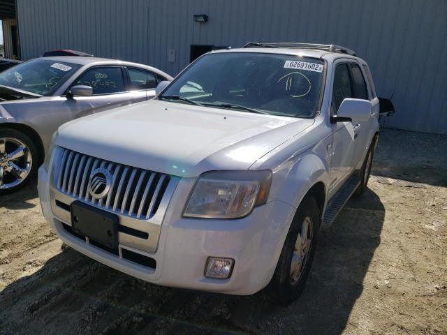 4M2CU97128KJ25760 - 2008 MERCURY MARINER PR WHITE photo 2