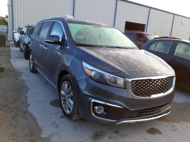 KNDME5C16H6343960 - 2017 KIA SEDONA SXL GRAY photo 1