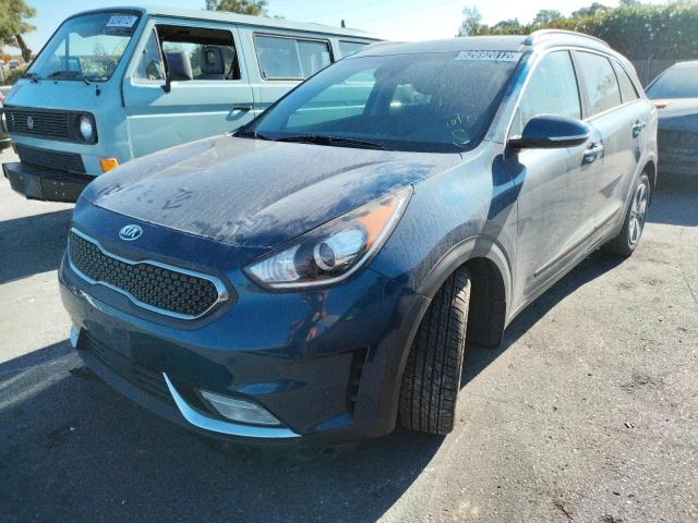 KNDCC3LC0H5048656 - 2017 KIA NIRO EX BLUE photo 2