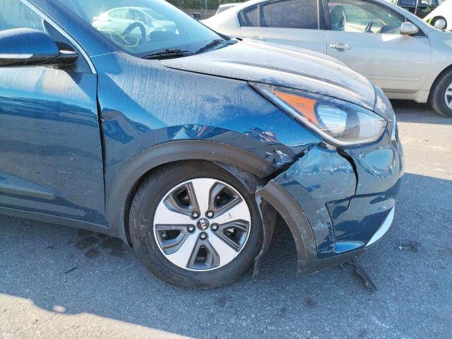 KNDCC3LC0H5048656 - 2017 KIA NIRO EX BLUE photo 9