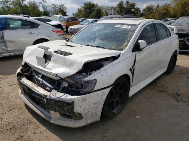 JA32W5FV0CU026472 - 2012 MITSUBISHI LANCER EVO WHITE photo 2