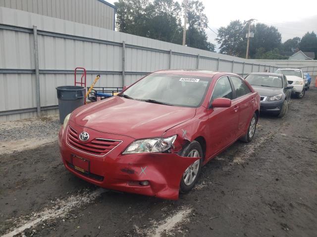 4T1BK46K77U015984 - 2007 TOYOTA CAMRY LE RED photo 2