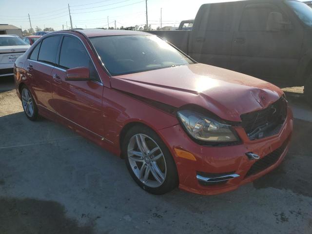 WDDGF4HB9DA763828 - 2013 MERCEDES-BENZ C 250 RED photo 1