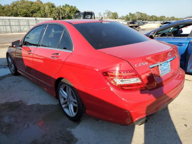 WDDGF4HB9DA763828 - 2013 MERCEDES-BENZ C 250 RED photo 3