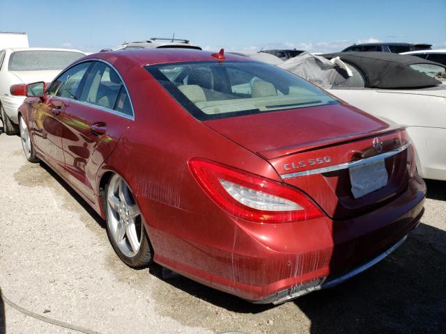 WDDLJ7DB1EA119262 - 2014 MERCEDES-BENZ CLS 550 BURGUNDY photo 3