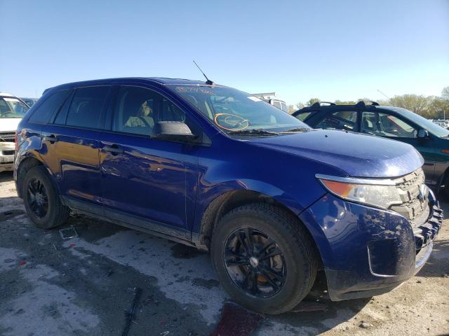 2FMDK3GC9EBB74986 - 2014 FORD EDGE SE BLUE photo 1