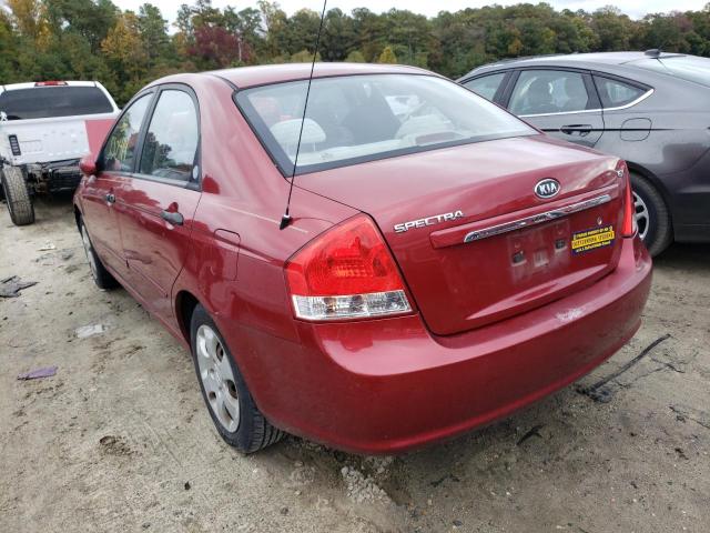 KNAFE222895652853 - 2009 KIA SPECTRA RED photo 4