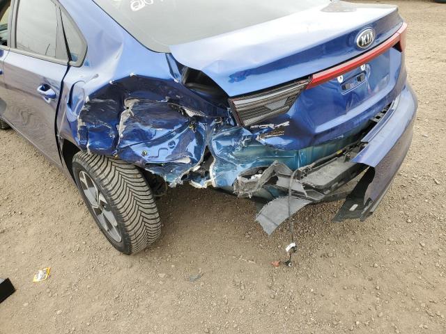 3KPF24AD0LE201812 - 2020 KIA FORTE FE BLUE photo 9