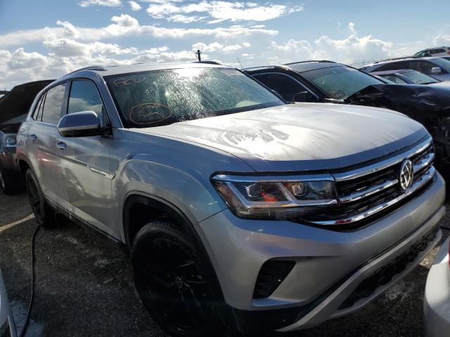 1V2WC2CA8MC236576 - 2021 VOLKSWAGEN ATLAS CROS Серебристый фото 1