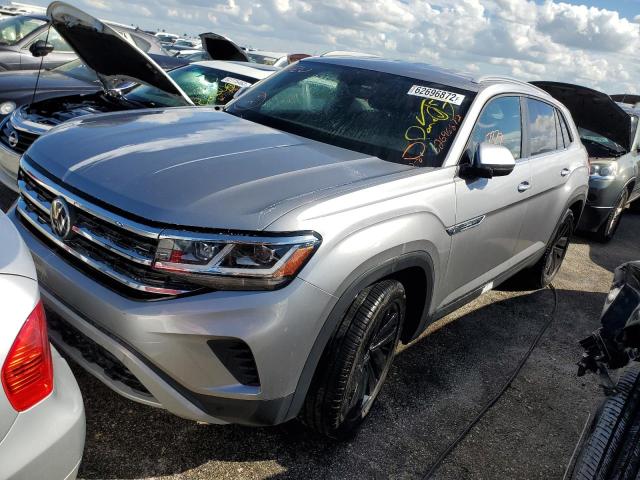 1V2WC2CA8MC236576 - 2021 VOLKSWAGEN ATLAS CROS Серебристый фото 2