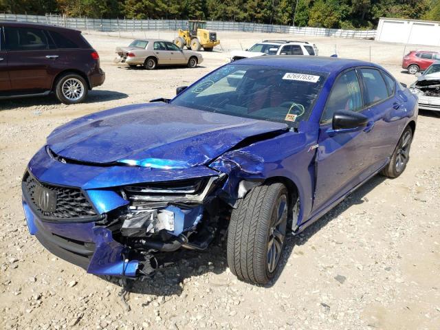 19UUB5F50MA016681 - 2021 ACURA TLX TECH A BLUE photo 2