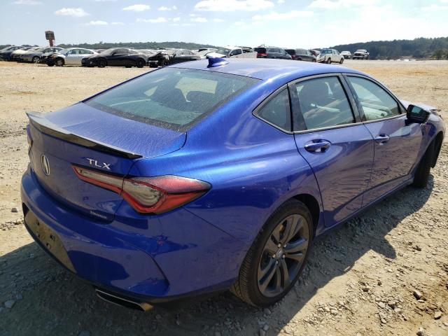 19UUB5F50MA016681 - 2021 ACURA TLX TECH A BLUE photo 4